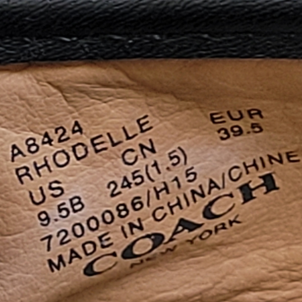 COACH Rhodelle Leather Espadrilles 9.5B Excellent Condition - Picture 6 of 6
